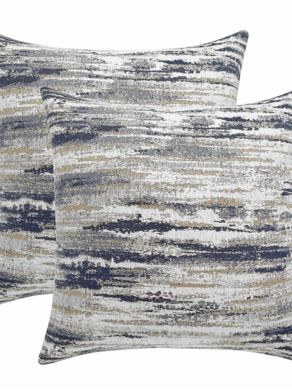Decorative Blue and Gray Abstract Throw Pillow Covers